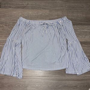 Off-Shoulder Bell Sleeve Top